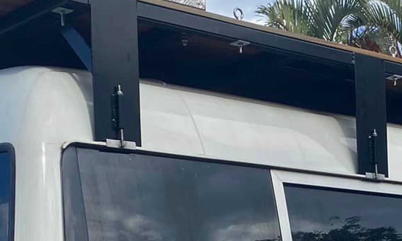 1x OZ10 DIY Gutter Mount Tower Long Clamp