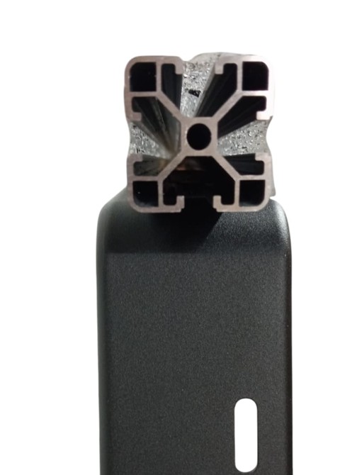 2x OZ4040 Black Anodized 6063-T5 Aluminium Extrusion T-Slot Profile