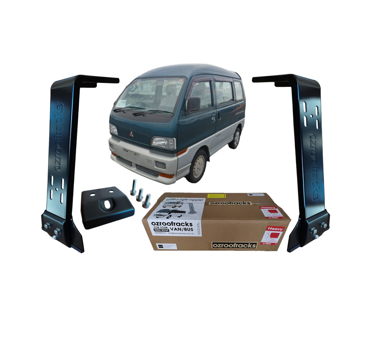 4x OZ44 Carbon Steel Brackets 44CM Ozroofracks 4x OZ44 Carbon Steel Brackets 44CM Ozroofracks